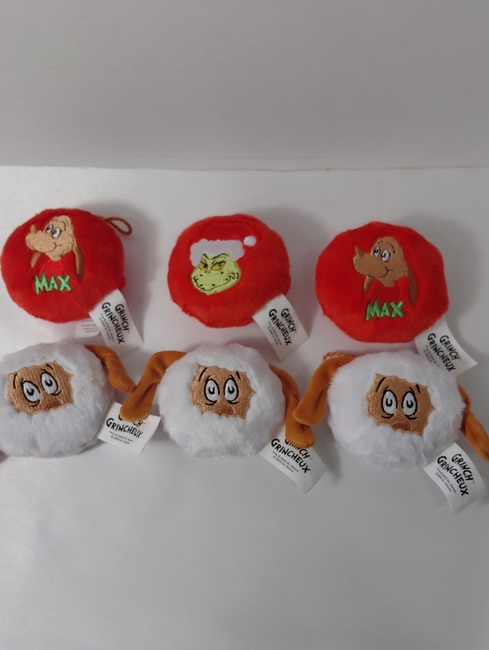 2025 Dr.Seuss McDonald's The Grinch Plush Ornaments